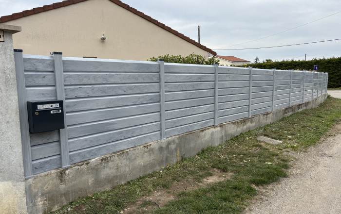 ETAPE 11- Pose d'une clôture de jardin